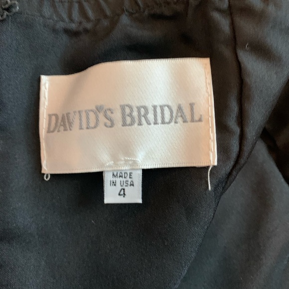 David’s Bridal Black Silk Strapless Dress - Picture 5 of 5